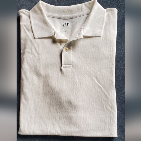 GAP Stretch Pique Polo Shirt, XL NEW - Picture 5 of 6